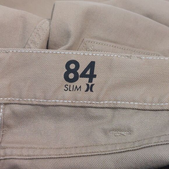 Hurley Nike Dri-Fit Men's 38x30 84 Slim Fit Pants Tan Twill Breathable Stretch - Picture 7 of 14